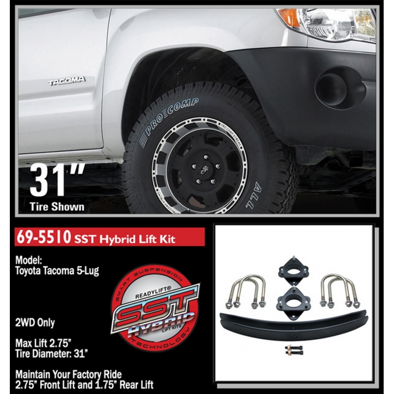 ReadyLIFT | SST® Lift Kit - Tacoma 2.7L / 3.5L / 4.0L 2005-2021 ReadyLIFT Lift Kits