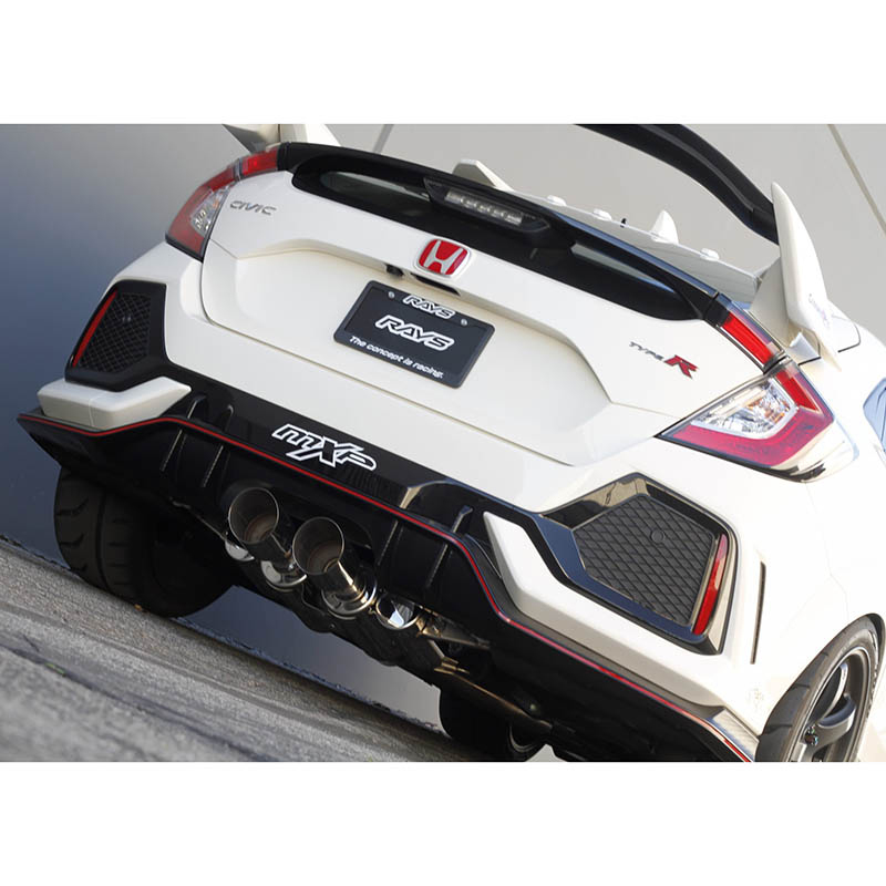 MXP | Comp RS Cat-Back Exhaust w/ Burnt Blue Tips - Civic Type R 2017-2021 MXP Cat-Back Exhausts