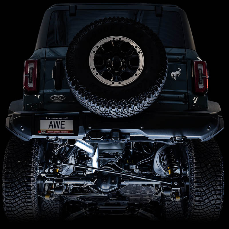 AWE Tuning | 0FG Cat-Back Exhaust (No Tip) - Bronco 2.3T / 2.7T 2021-2023 AWE Tuning Cat-Back Exhausts