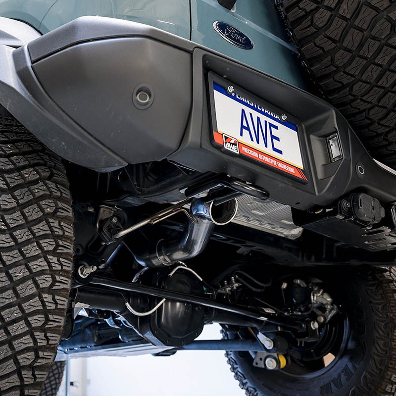 AWE Tuning | 0FG Cat-Back Exhaust (No Tip) - Bronco 2.3T / 2.7T 2021-2023 AWE Tuning Cat-Back Exhausts