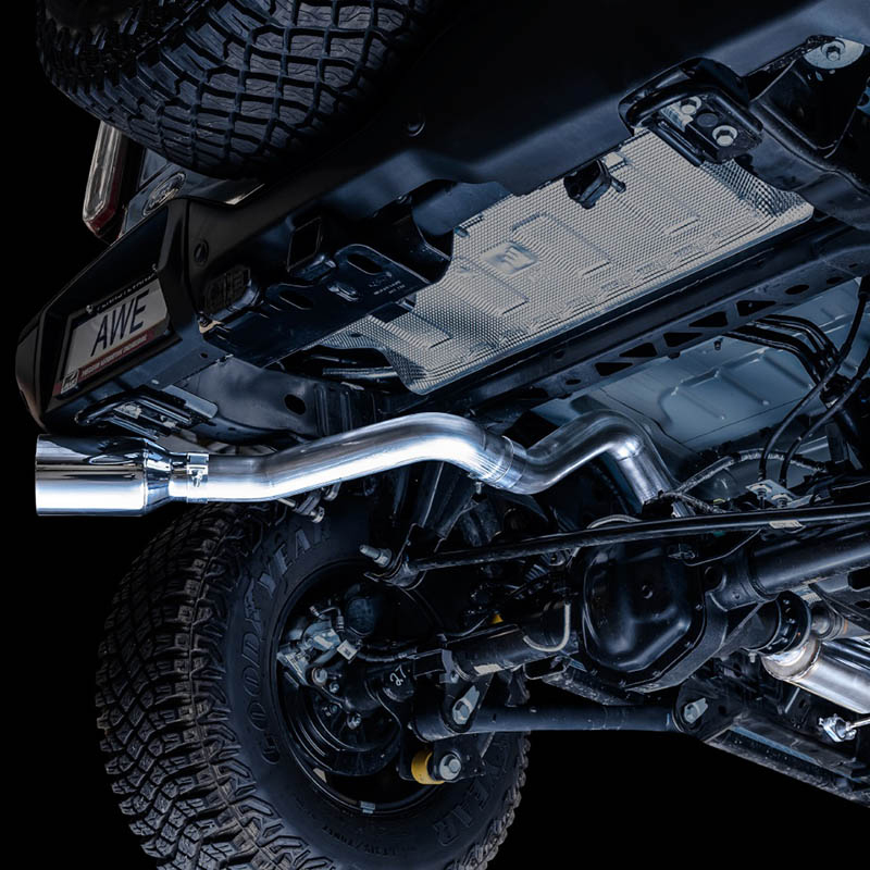 AWE Tuning | 0FG Cat-Back Exhaust (Single 5" Chrome Tip) - Bronco 2.3T / 2.7T 2021-2023 AWE Tuning Cat-Back Exhausts