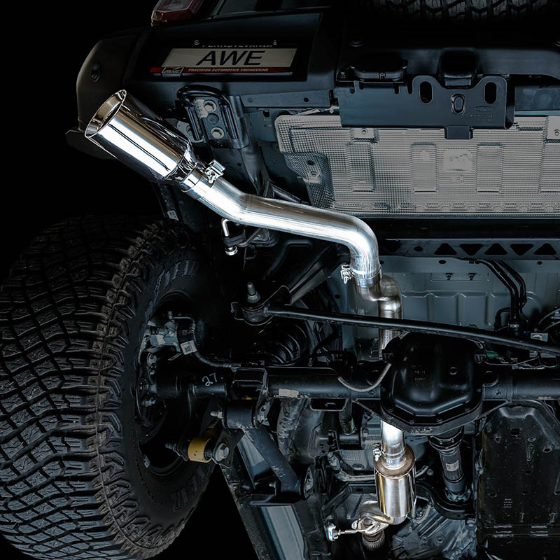AWE Tuning | 0FG Cat-Back Exhaust (Single 5" Chrome Tip) - Bronco 2.3T / 2.7T 2021-2023 AWE Tuning Cat-Back Exhausts