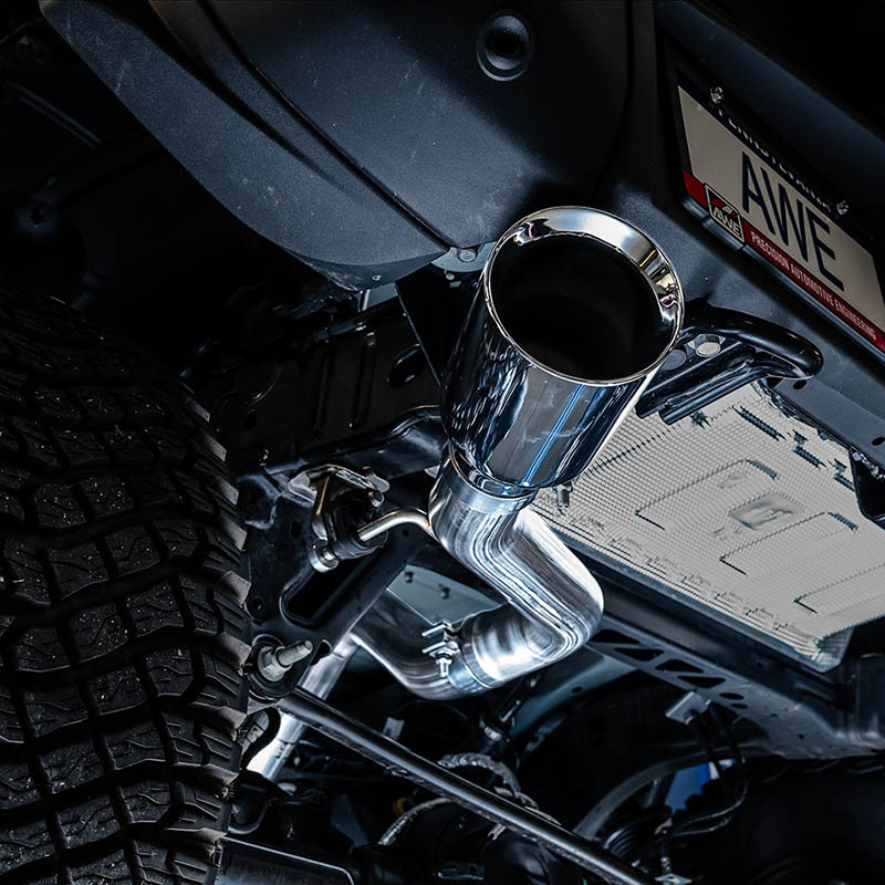 AWE Tuning | 0FG Cat-Back Exhaust (Single 5" Chrome Tip) - Bronco 2.3T / 2.7T 2021-2023 AWE Tuning Cat-Back Exhausts