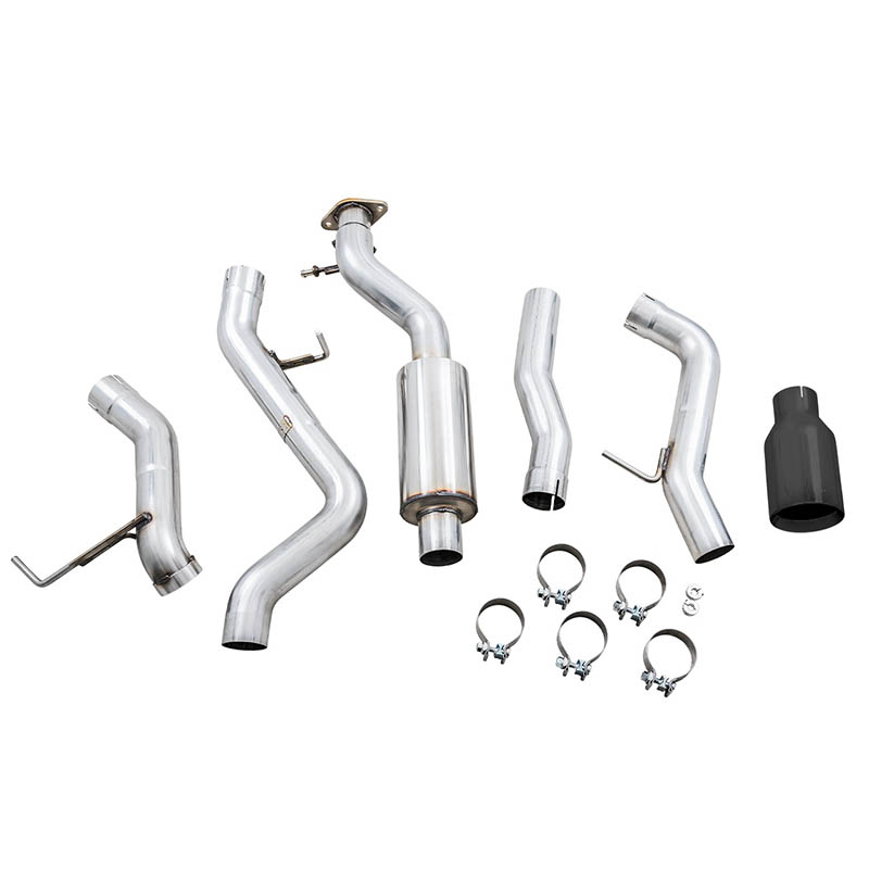 AWE Tuning | 0FG Cat-Back Exhaust (Single 5" Black Tip) - Bronco 2.3T / 2.7T 2021-2023 AWE Tuning Cat-Back Exhausts
