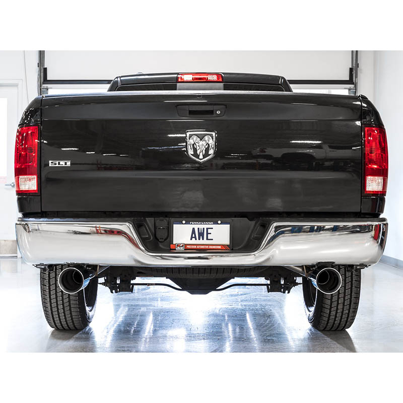 AWE Tuning | 0FG Cat-Back Exhaust (Chrome w/ Flat Bumper) - Ram 1500 / Classic 5.7L 2009-2022