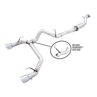 AWE Tuning | 0FG Cat-Back Exhaust (Dual 4.5" Chrome Tips) - Bronco 2.3T / 2.7T 2021-2023 AWE Tuning Cat-Back Exhausts