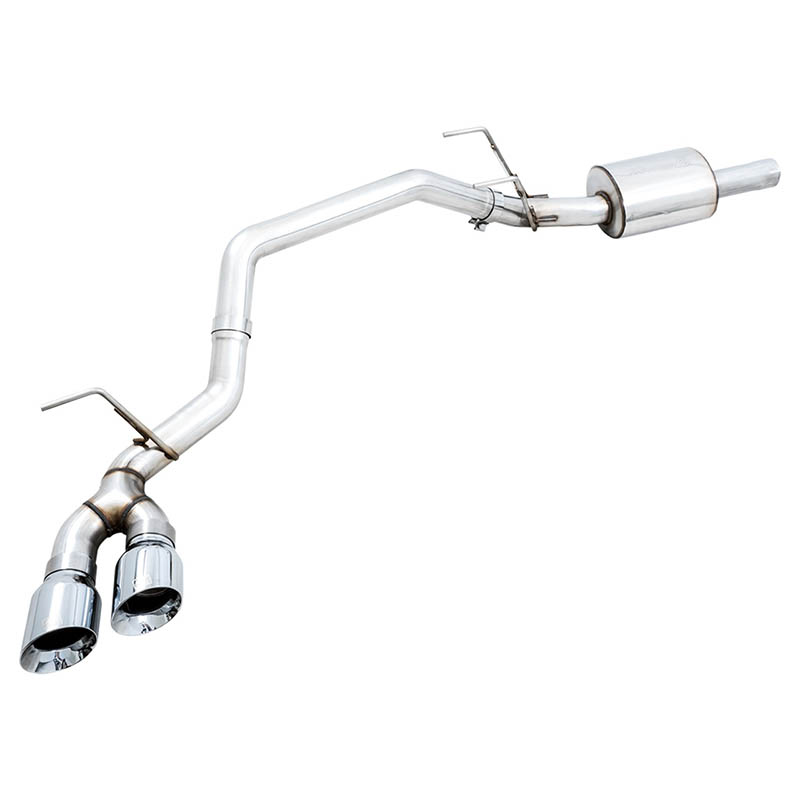 AWE Tuning | 0FG Cat-Back Exhaust (Black w/ Flat Bumper) - Ram 1500 / Classic 5.7L 2009-2022