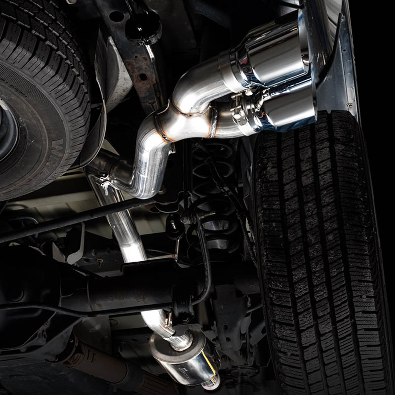 AWE Tuning | 0FG Cat-Back Exhaust (Black w/ Flat Bumper) - Ram 1500 / Classic 5.7L 2009-2022