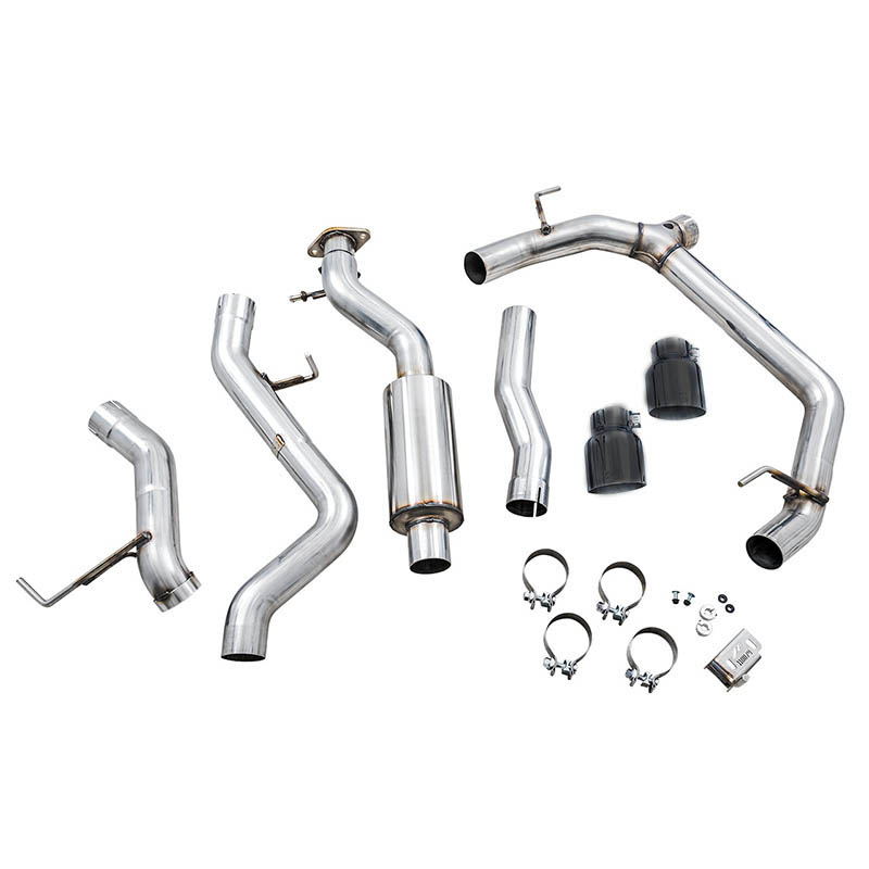 AWE Tuning | 0FG Cat-Back Exhaust (Dual 4.5" Black Tips) - Bronco 2.3T / 2.7TT 2021-2023