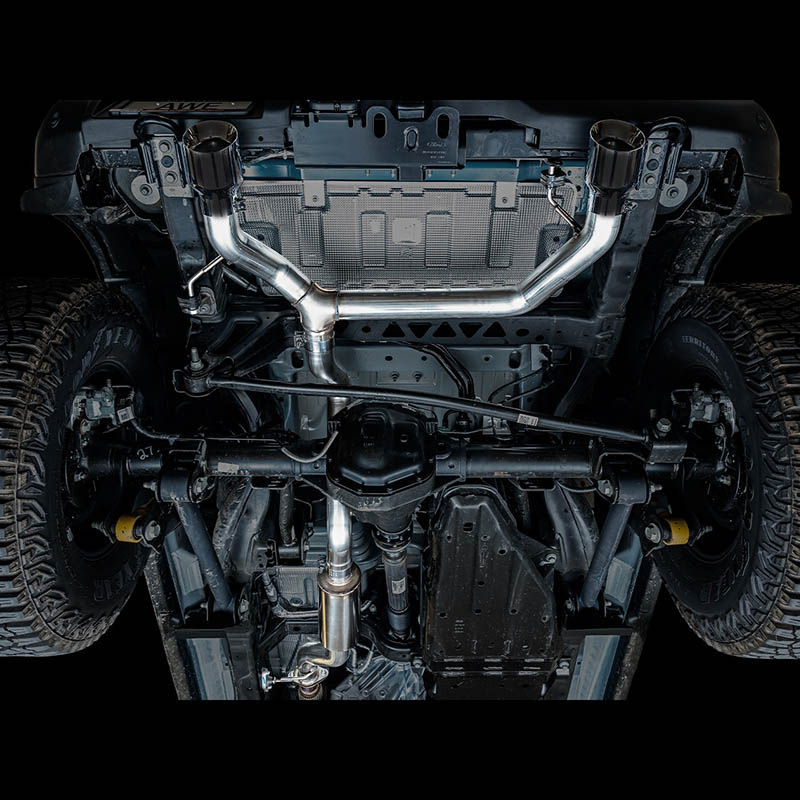 AWE Tuning | 0FG Cat-Back Exhaust (Dual 4.5" Black Tips) - Bronco 2.3T / 2.7T 2021-2023 AWE Tuning Cat-Back Exhausts