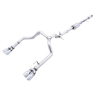 AWE Tuning | 0FG Cat-Back Exhaust Chrome Tips - Silverado / Sierra 1500 / Limited 5.3L 2019-2023 AWE Tuning Cat-Back Exhausts