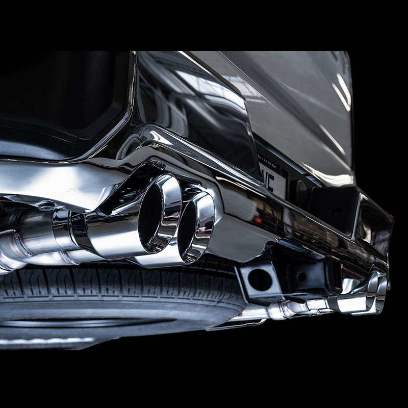 AWE Tuning | 0FG Cat-Back Exhaust Chrome Tips - Silverado / Sierra 1500 5.3L (w/ Bumper Cutouts) 2019-2022