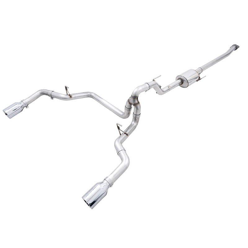 AWE Tuning | 0FG Cat-Back Exhaust (Dual Split Rear Exit Chrome) - F-150 2.7TT / 3.5TT / 5.0L 2021-2022