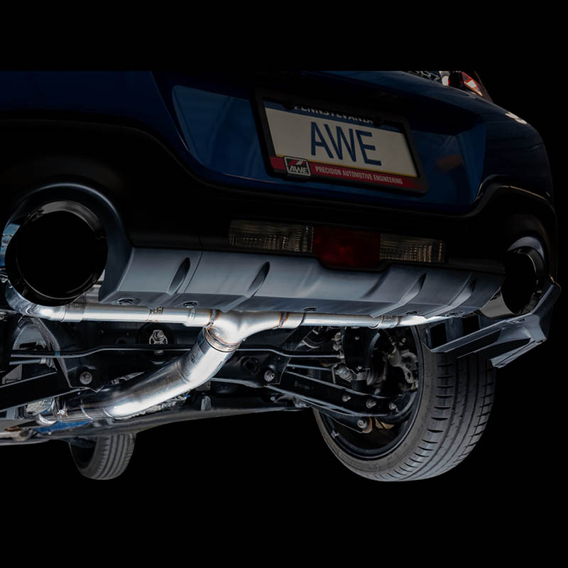 AWE Tuning | Track Cat-Back Exhaust Chrome - FR-S / BRZ / 86 / GR86 2.0L / 2.4L 2013-2023 AWE Tuning Cat-Back Exhausts
