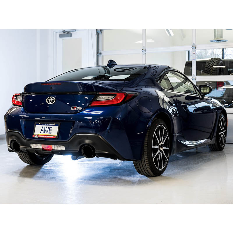 AWE Tuning | Track Cat-Back Exhaust Chrome - FR-S / BRZ / 86 / GR86 2.0L / 2.4L 2013-2023 AWE Tuning Cat-Back Exhausts