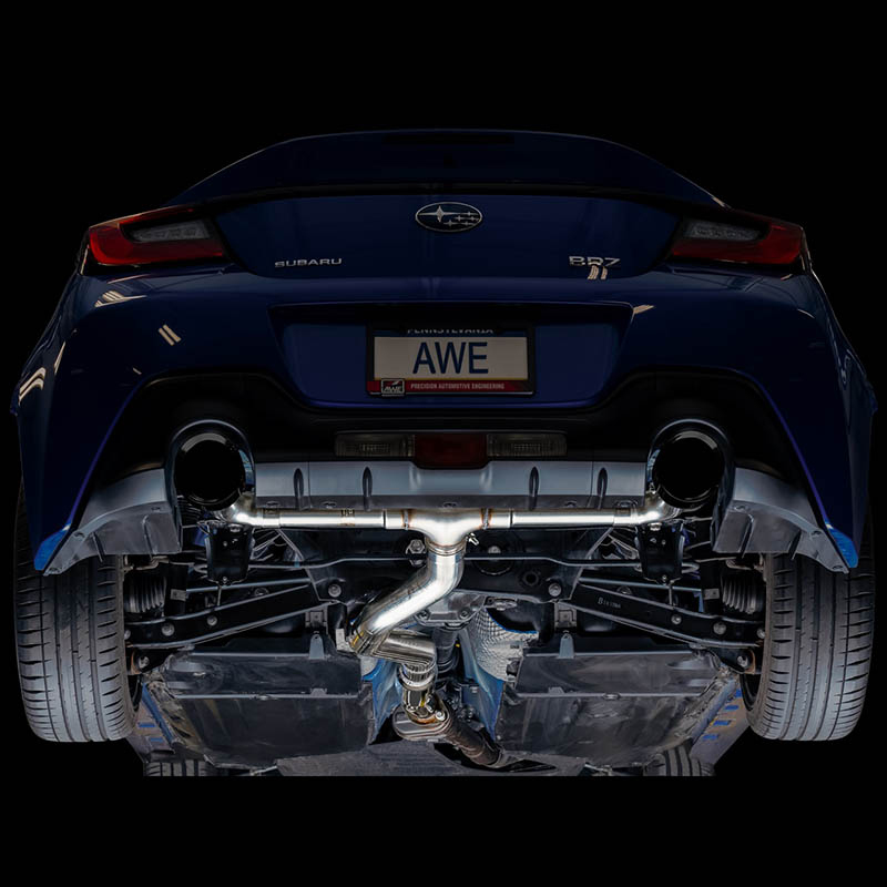 AWE Tuning | Track Cat-Back Exhaust Black - FR-S / BRZ / 86 / GR86 2.0L / 2.4L 2013-2025 AWE Tuning Cat-Back Exhausts