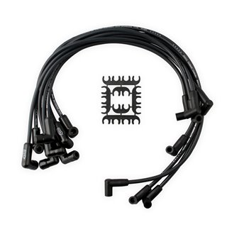 ACCEL | Extreme 9000 Black Ceramic Boot Spark Plug Wire Set - Camaro / Corvette / Monte Carlo / Firebird 1975-1986