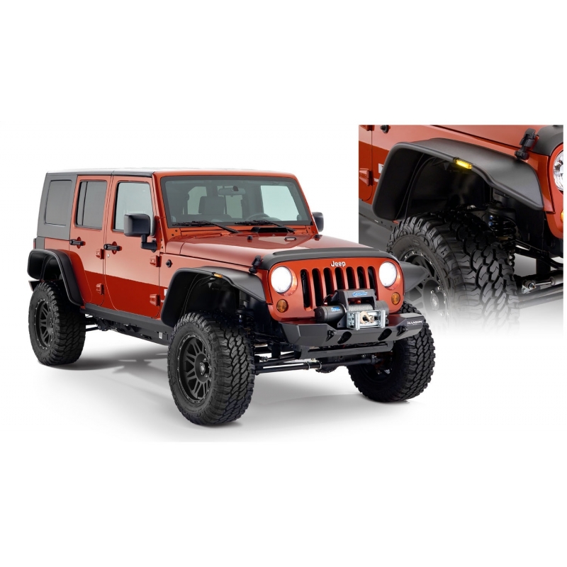 Bushwacker | Fender Flare - Wrangler (JK) 3.6L / 3.8L 2007-2018 Bushwacker Fender Flares & Trim