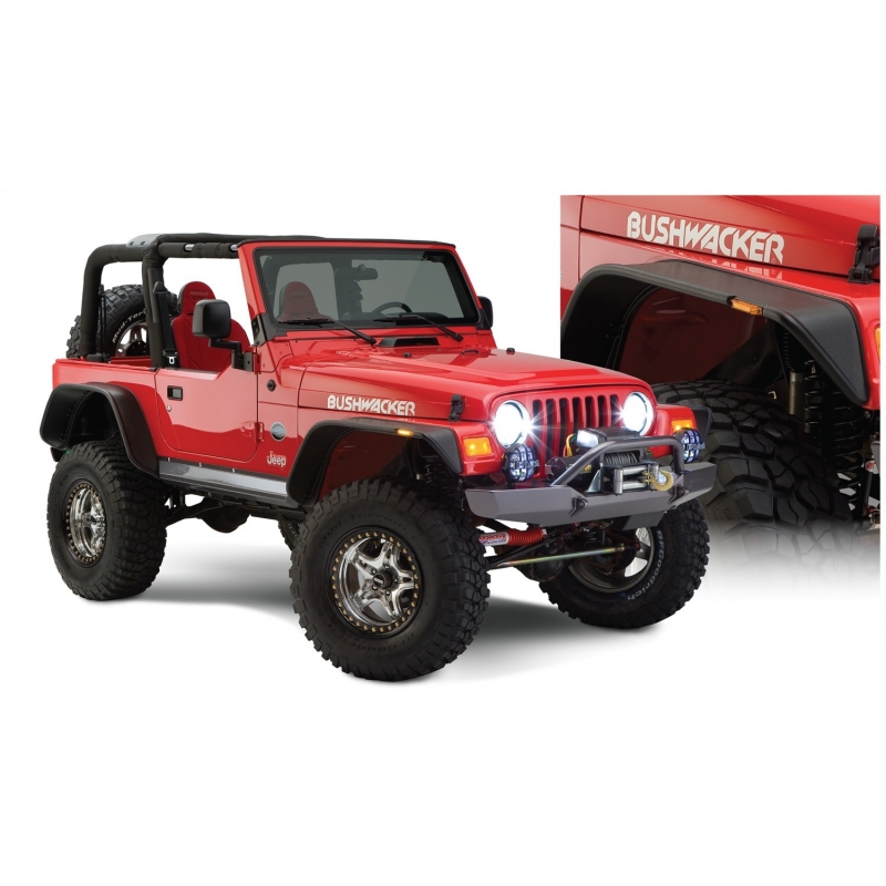 Bushwacker | Fender Flare - Wrangler 2.4L / 2.5L / 4.0L 1997-2006 Bushwacker Fender Flares & Trim