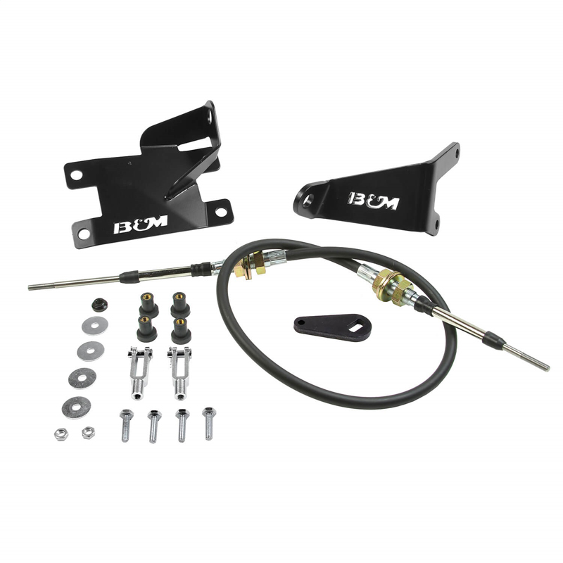 B&M | Transfer Case Shift Cable Conversion Kit - Wrangler 2.4L / 2.5L / 4.0L 1997-2006 B&M Shifter & Levers