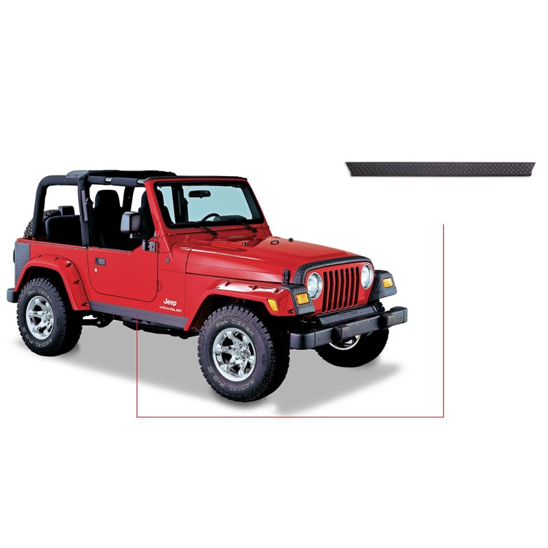 Bushwacker | TrailArmor™ Rocker Panel - Wrangler 2.4L / 2.5L / 4.0L 1997-2006