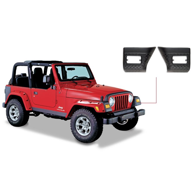 Bushwacker | TrailArmor™ Corner Guard - Wrangler 2.4L / 2.5L / 4.0L 1997-2006 Bushwacker Fender Flares & Trim