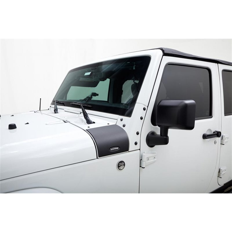 Bushwacker | TrailArmor™ Cowl Guard - Wrangler (JK) 3.6L / 3.8L 2007-2018 Bushwacker Hood Deflectors