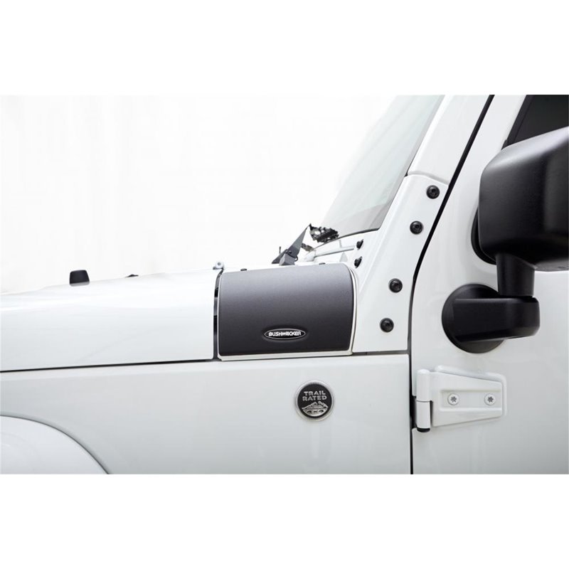 Bushwacker | TrailArmor™ Cowl Guard - Wrangler (JK) 3.6L / 3.8L 2007-2018 Bushwacker Hood Deflectors