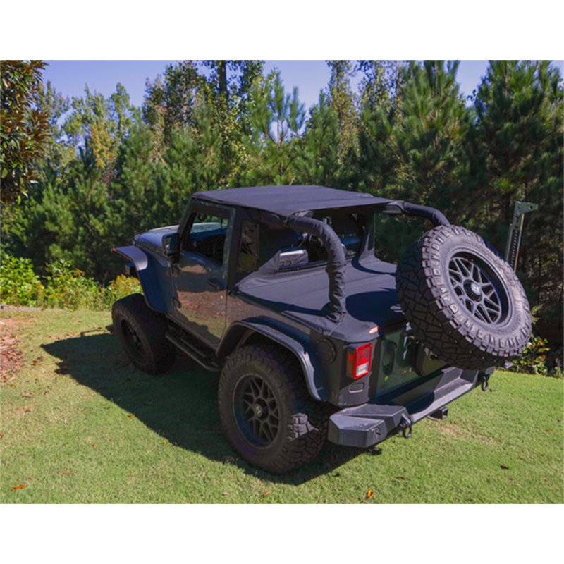 Bushwacker | TrailArmor™ Twill Fast Back Soft Top - Wrangler (JK) 3.6L / 3.8L 2007-2018 Bushwacker Soft Tops & Hard Tops