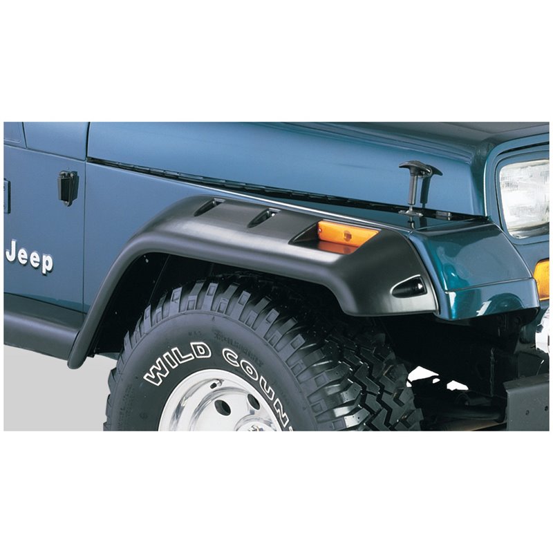 Bushwacker | Cut-Out™ Fender Flares - Wrangler 2.5L / 4.0L / 4.2L 1987-1995 Bushwacker Fender Flares & Trim