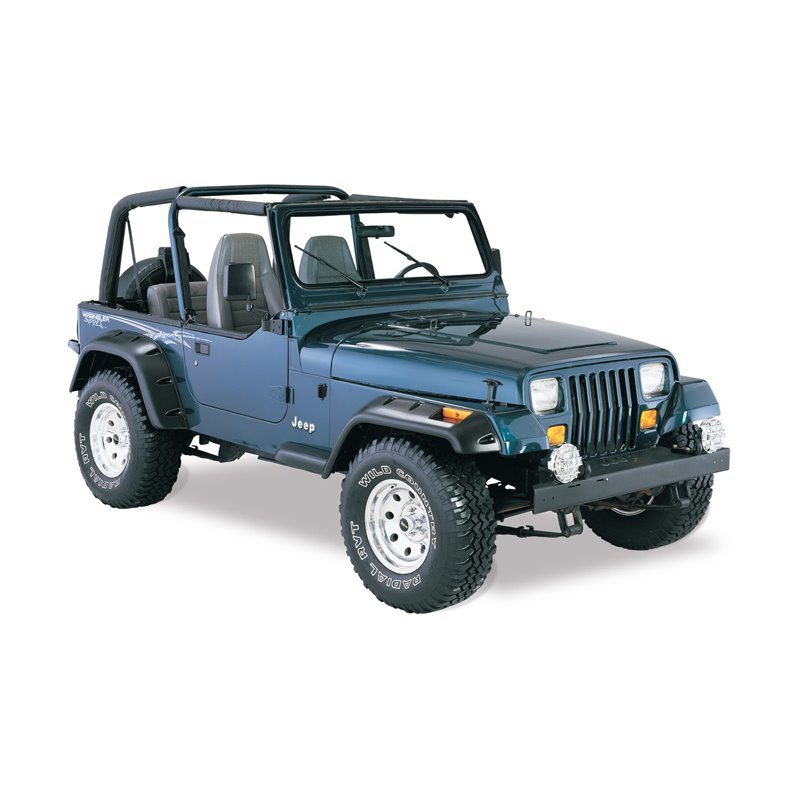 Bushwacker | Cut-Out™ Fender Flares - Wrangler 2.5L / 4.0L / 4.2L 1987-1995 Bushwacker Fender Flares & Trim