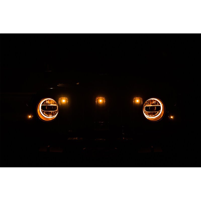 DV8 Offroad | Grille Marker Light Kit - Wrangler (4xe) / Wrangler (JL) 2018-2022