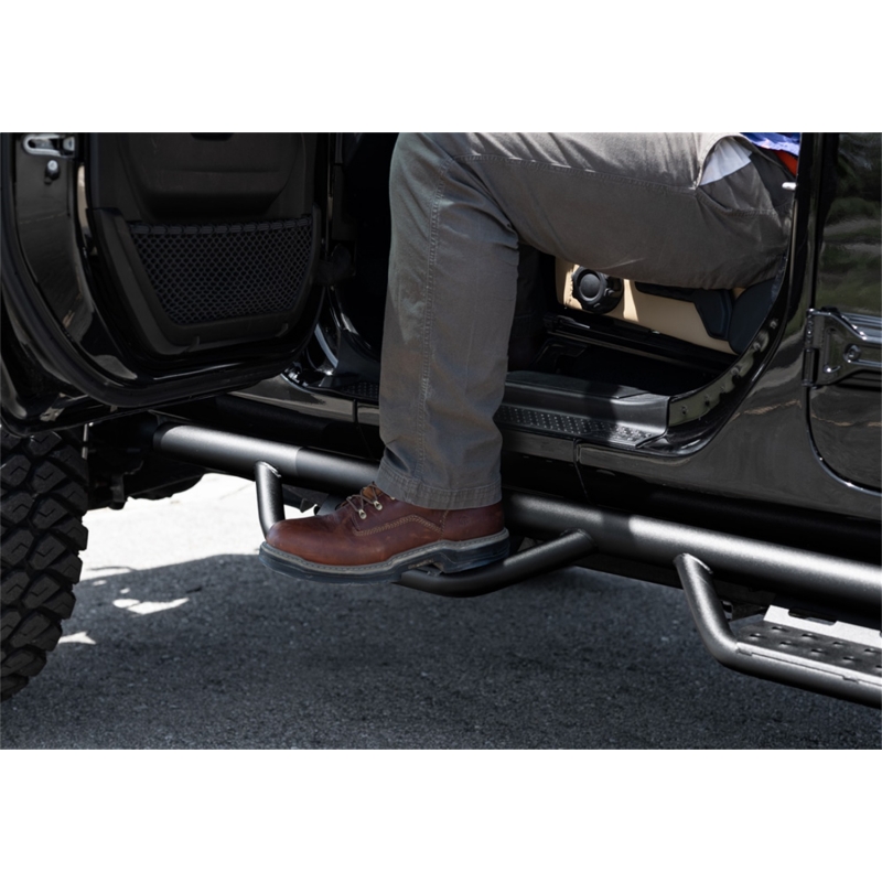N-FAB | Nerf Step RS - Full Length (2 Steps) - Wrangler (JK) / Wrangler (JL) 3.6L / 3.8L 2007-2018 N-FAB Step Bars
