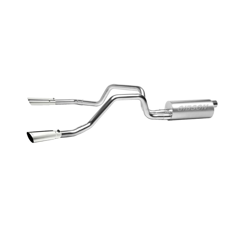 Gibson | Cat-Back Dual Split Exhaust System Aluminized - Escalade / Tahoe / Yukon 5.3L / 4.8L 2000-2006