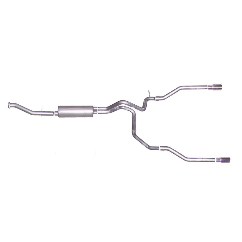 Gibson | Cat-Back Dual Split Exhaust System Stainless - Avalanche 1500 / Suburban 1500 / Yukon XL 1500 5.3L 2000-2006