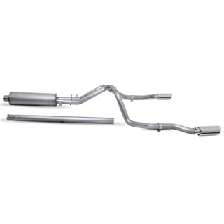 Gibson | Cat-Back Dual Split Exhaust System - Silverado 2500 HD / Silverado 3500 HD / Sierra 2500 HD / Sierra 3500 HD 6.6L 2020-