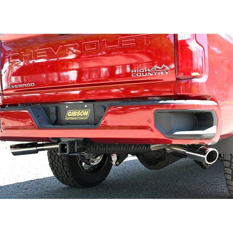 Gibson | Cat-Back Dual Extreme Exhaust - Silverado 2500 HD / Silverado 3500 HD / Sierra 2500 HD / Sierra 3500 HD 6.6L 2020-2021