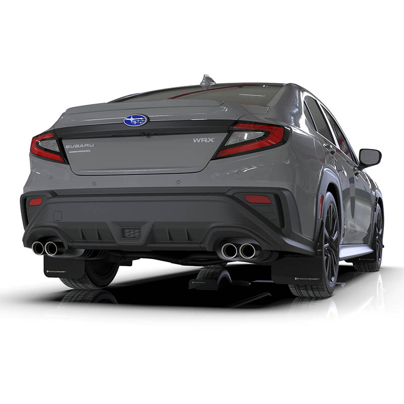 RallyArmor | Black UR Mud Flap Logo Gris Foncé - WRX 2022-2023 RallyArmor Garde-boue