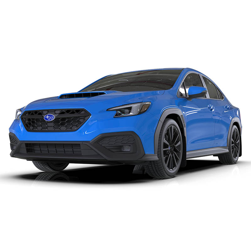 RallyArmor | Black UR Mud Flap Logo Gris Foncé - WRX 2022-2023 RallyArmor Garde-boue