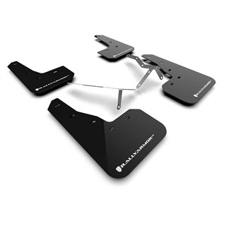 RallyArmor | Black UR Mud Flap White Logo - Civic / Si Sedan & Hatch 2022-2025 RallyArmor Mud Flaps