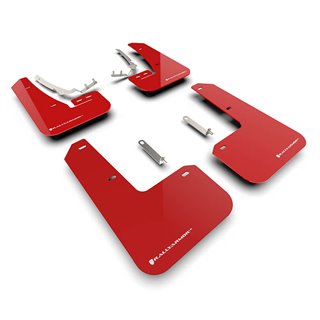 RallyArmor | Red UR Mud Flap White Logo - Golf GTI / R (MK8) 2022-2025 RallyArmor Mud Flaps