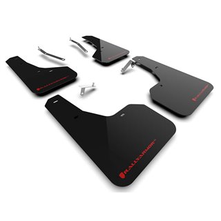 RallyArmor | Black UR Mud Flap Logo Rouge - Forester / Wilderness 2022-2025 RallyArmor Garde-boue