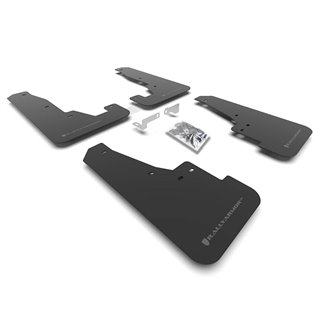 RallyArmor | Black UR Mud Flap Logo Gris - Durango SXT / GT / R/T / SRT 2016-2024 RallyArmor Garde-boue