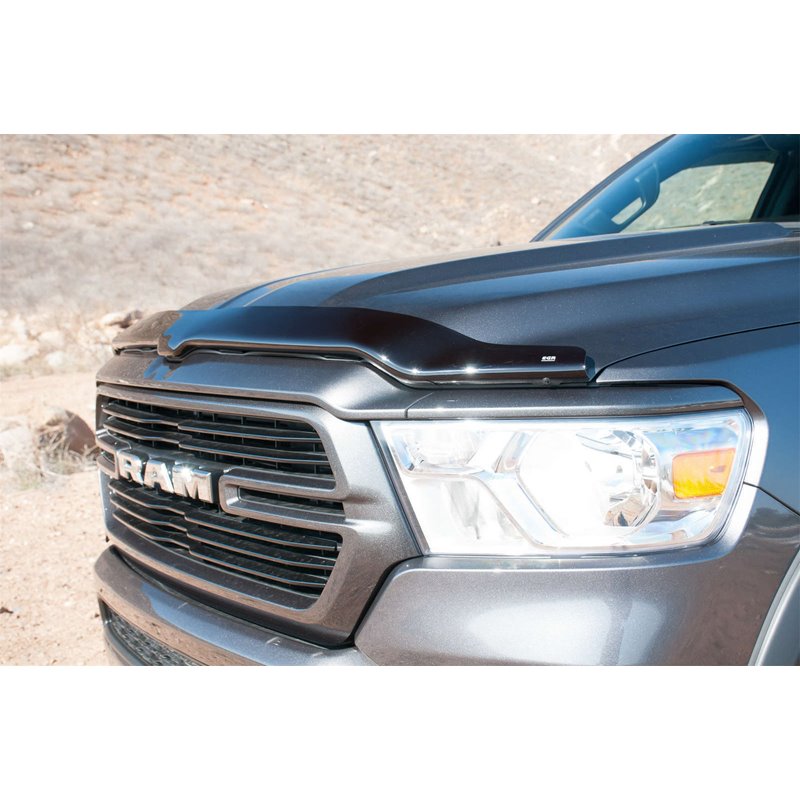 EGR | Superguard Hood Guard - Dark Smoke - Ram 1500 3.0L / 3.6L / 5.7L 2019-2021 EGR Hood Deflectors