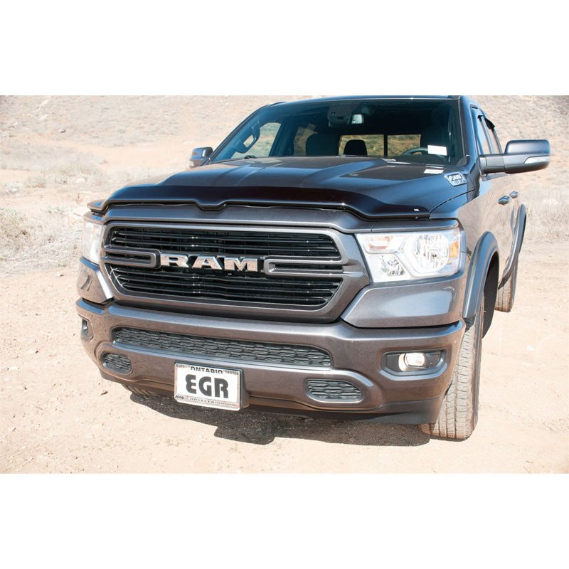 EGR | Superguard Hood Guard - Dark Smoke - Ram 1500 3.0L / 3.6L / 5.7L 2019-2021 EGR Hood Deflectors