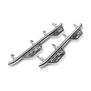 N-FAB | Podium SS Nerf Step - Cab Length (2 Steps) - Silverado / Sierra 2500 HD / 3500 HD 6.0L / 6.6L 2017-2019 N-FAB Step Bars
