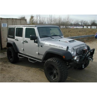 N-FAB | Nerf Step - Wheel-to-Wheel (2 Steps) - Wrangler (JK) / Wrangler (JL) 3.6L / 3.8L 2007-2018 N-FAB Step Bars