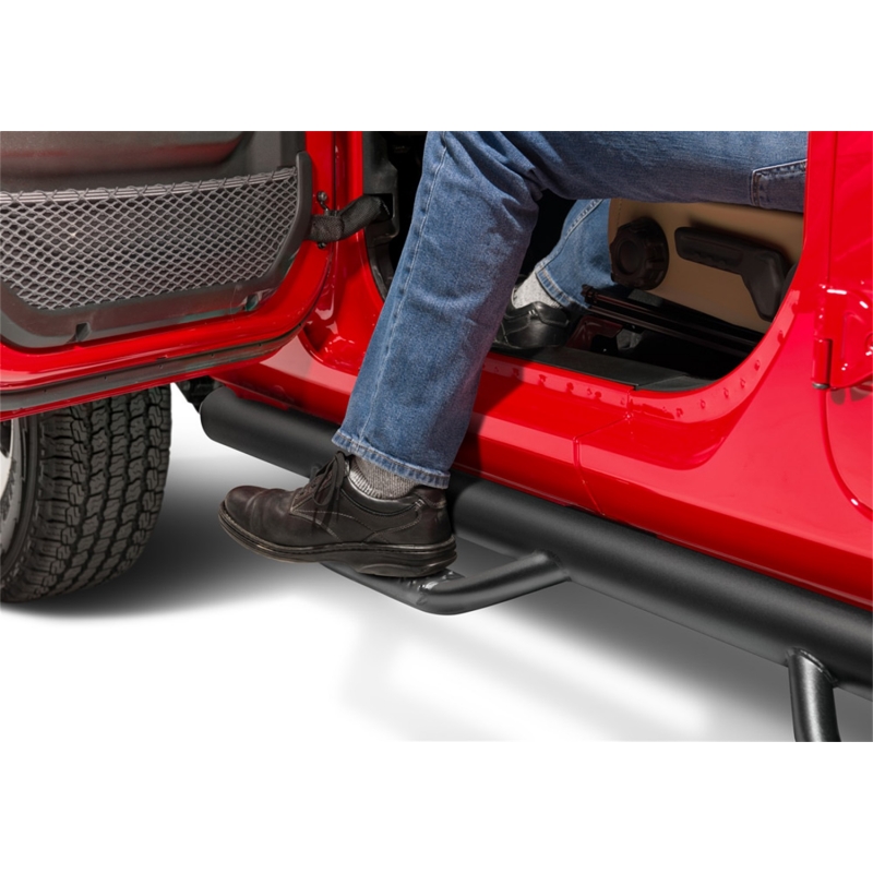 N-FAB | Nerf Step - Wheel-to-Wheel (2 Steps) - Wrangler (4xe) / Wrangler (JL) 2018-2023 N-FAB Step Bars