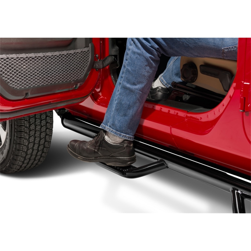 N-FAB | Nerf Step - Wheel-to-Wheel (2 Steps) - Wrangler (4xe) / Wrangler (JL) 2018-2023 N-FAB Step Bars