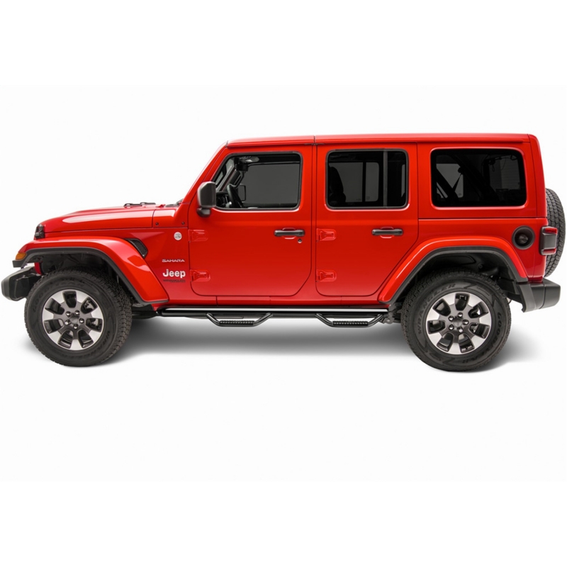 N-FAB | Nerf Step - Wheel-to-Wheel (2 Steps) - Wrangler (4xe) / Wrangler (JL) 2018-2023 N-FAB Step Bars